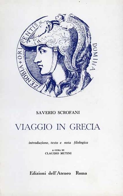 Viaggio in Grecia - Saverio Scrofani - copertina
