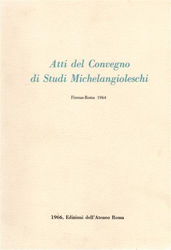 Studi Michelangioleschi - copertina