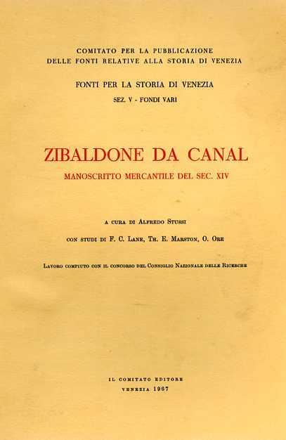 Zibaldone da Canal. Manoscritto mercantile del sec. XIV - copertina