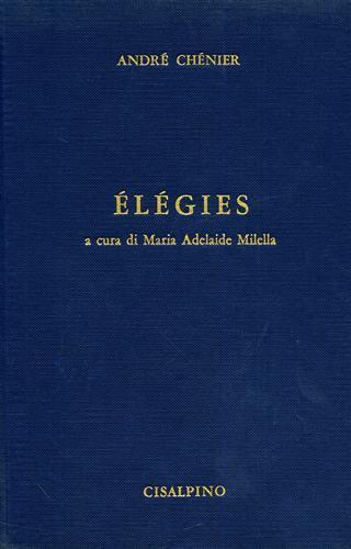 Elégies - André Chenier - copertina