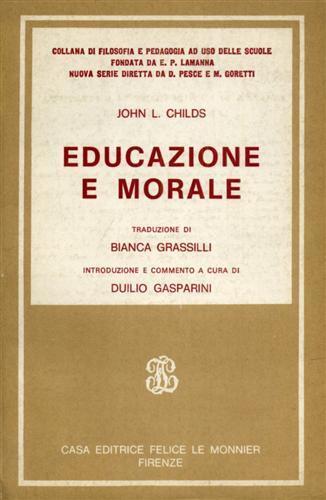 Educazione e morale - J. L. Childs - copertina