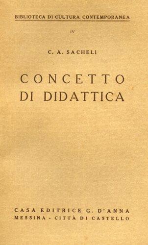 Concetto di didattica - C. A. Sacheli - copertina