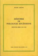 Mémoires de philologie mycénienne. Troisiéme série 1964 1968. Dall'indice: Le genitif singul