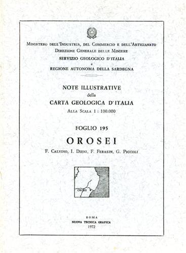 Orosei. Foglio 195 - F. Calvino - copertina