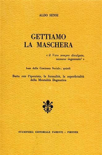 Gettiamo la maschera - Aldo Sensi - copertina