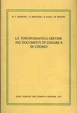 La toponomastica cretese nei documenti in lineare B di Cnosso