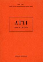 Atti. Vol. IX: 1977 1978