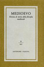 Medioevo. Rivista di storia della filosofia medievale. III 1977. Dall'indice: Walter Cavini, Ap