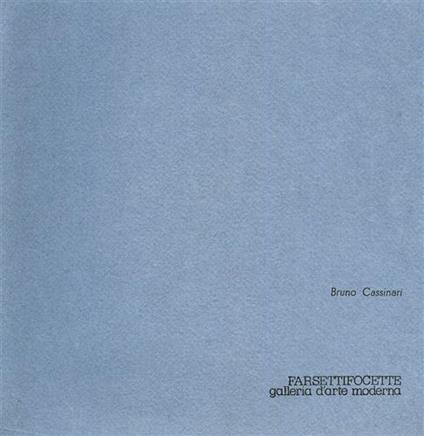 Bruno Cassinari. Gouaches - copertina