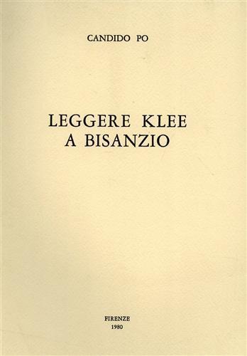Leggere Klee a Bisanzio - Candido Po - copertina