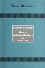 Raccolta di scritti 