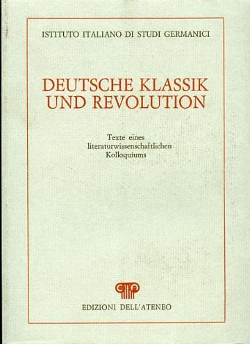 Deutsche klassik und Revolution - copertina
