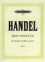 Drei Sonaten. Fur Querflote ( Violine ) und Bezifferten Bass
