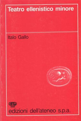 Teatro ellenistico minore - Italo Gallo - copertina