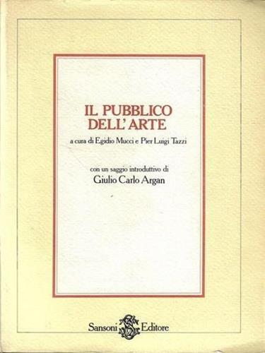 Il Pubblico dell'Arte - E. Mucci - copertina
