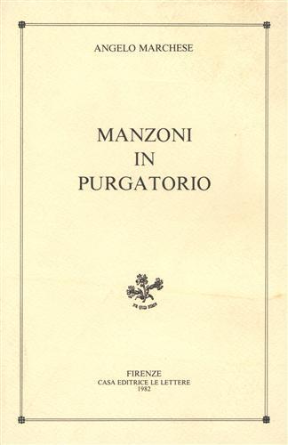 Manzoni in Purgatorio - Angelo Marchese - copertina