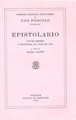 Epistolario. Vol. VII: 7 Sett. 1816. fine del 1818