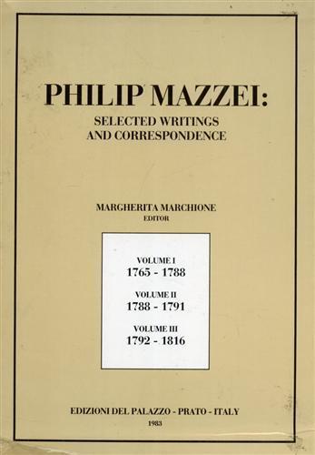 Philip Mazzei : selected writings and corrispondence - copertina