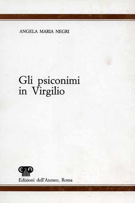 Gli psiconimi in Virgilio - Antimo Negri - copertina
