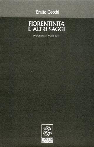 Fiorentinità e altri saggi - Emilio Cecchi - copertina
