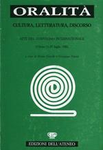 Oralità. Cultura, letteratura, discorso