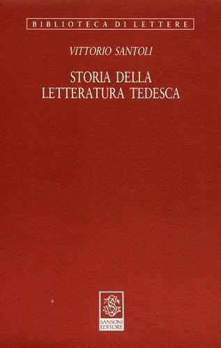 Storia della letteratura tedesca - Vittorio Santoli - copertina