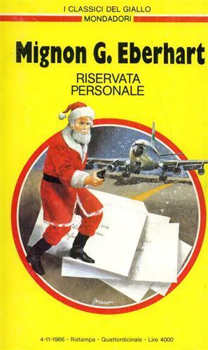 Riservata personale - Mignon G. Eberhart - copertina