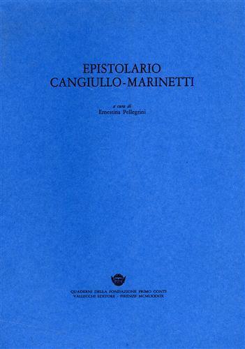 Epistolario. Lettere 1910 - 1943 - Francesco Cangiullo - copertina