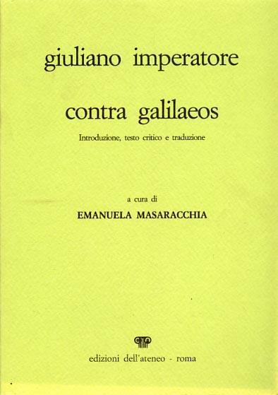 Contra Galilaeos - F. Claudio Giuliano - copertina