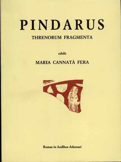 Pindarus Threnorum fragmenta - Maria Cannatà Fera - copertina