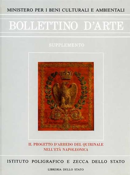 Il progetto d'arredo del Quirinale nell'Età Napoleonica. Supplemento al n. 70 ( vol. doppio ) - copertina