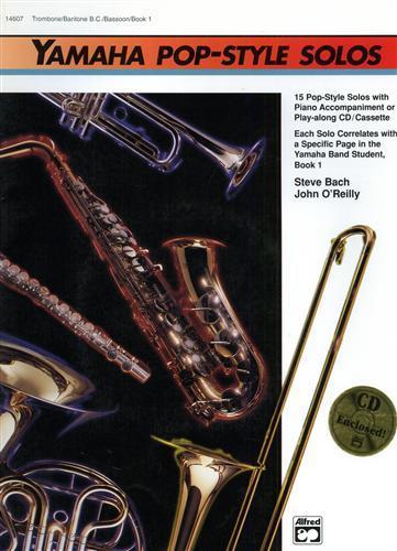 Yamaha Pop. Style Solos. Book 1: Trombone/Baritone B. C. /Bassoon - Steven Bach - copertina