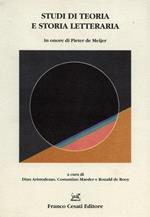 Studi di teoria e storia letteraria in onore di Pieter de Meijer