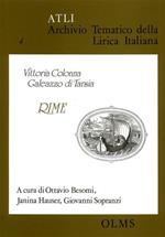 Archivio Tematico della Lirica Italiana. Vittoria Colonna. Galeazzo Di Tarsia. Rime