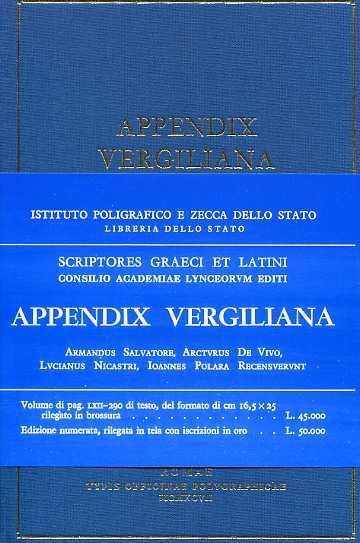 Appendix Vergiliana - copertina