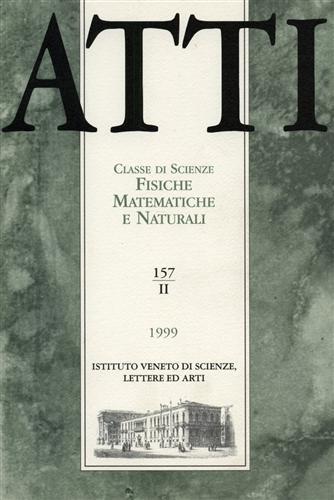 Atti. Classe di Scienze Fisiche, Matematiche e Naturali. N. 157. fascicolo II - copertina