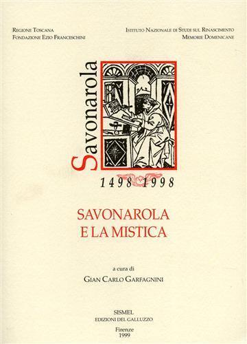 Savonarola e la mistica - copertina
