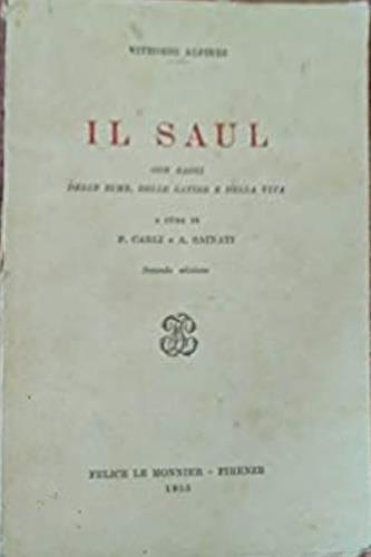 Saul-Filippo - Vittorio Alfieri - copertina