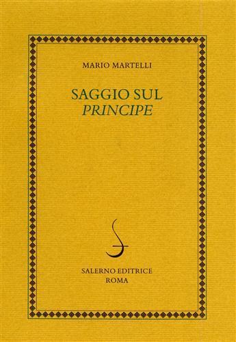 Saggio sul Principe - Mario Martelli - copertina
