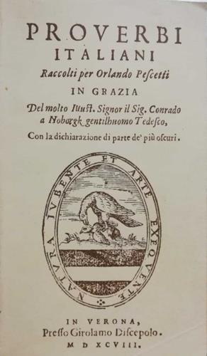 Proverbi italiani - Orlando Pescetti - copertina