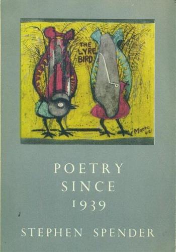 Poetry since 1939 - Stephen Spender - copertina