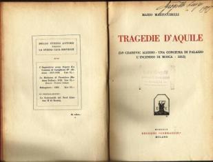 Tragedie d'aquile - Mario Mazzucchelli - copertina