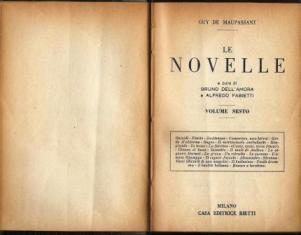 Le Novelle - Guy de Maupassant - copertina