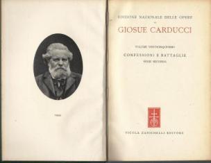 Confessioni E Battaglie Serie Seconda - Giosuè Carducci - copertina