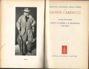 Scritti di storia e di erudizione. Serie prima - Giosuè Carducci - copertina