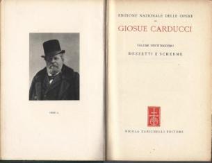 Bozzetti E Scherme - Giosuè Carducci - copertina