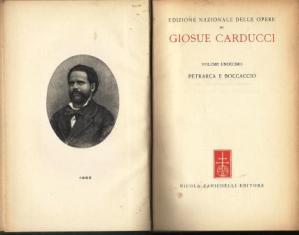 Petrarca e Boccaccio - Giosuè Carducci - copertina