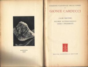 Ricordi autobiografici. Saggi e frammenti - Giosuè Carducci - copertina