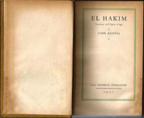 El Hakim - John Knittel - copertina