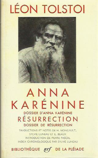 Anna Karénine Résurrection - Lev Tolstoj - copertina
